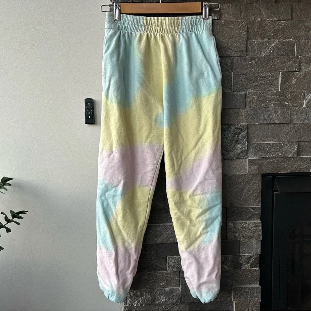 Frankie's Bikinis Pastel Tie-Dye Joggers - Picture 1 of 5